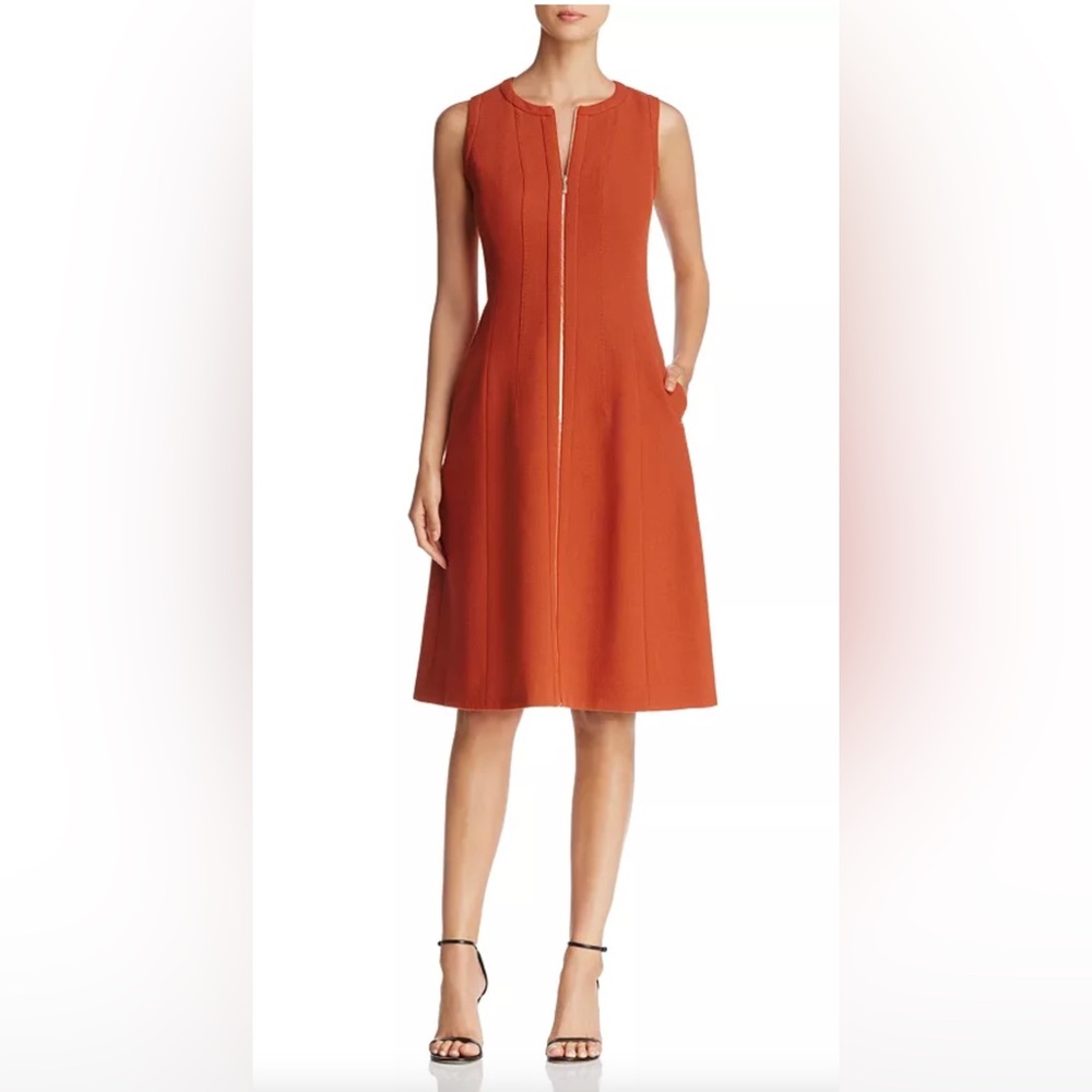 Lafayette 148 Full Zip Celinda Wool dress. Size 6